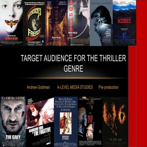Target audience for the thriller genre
