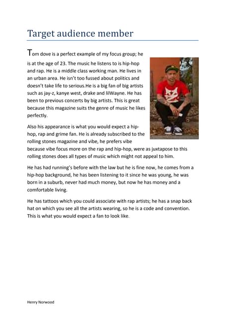 Vibe mission statement and target audience | DOCX