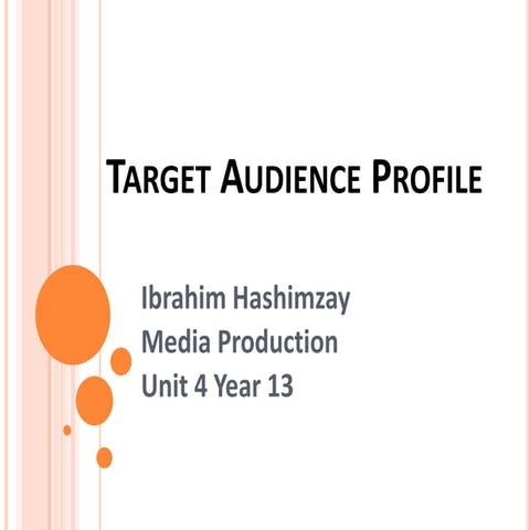 Target audience profile