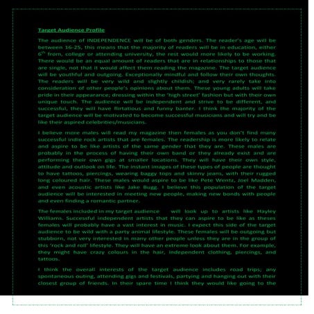 Target Audience Profile