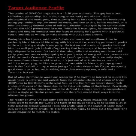 Target Audience Profile