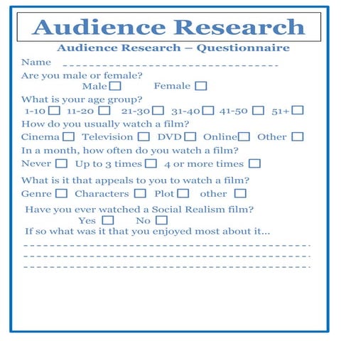 Questionnaire | DOC
