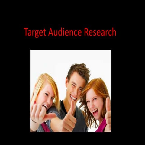 Target audience research