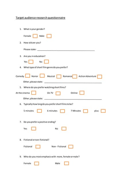 Media Evaluation - Closed Questionnaire | PDF