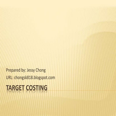 Target costing