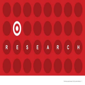 Target dashboard research