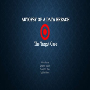 Target data breach presentation