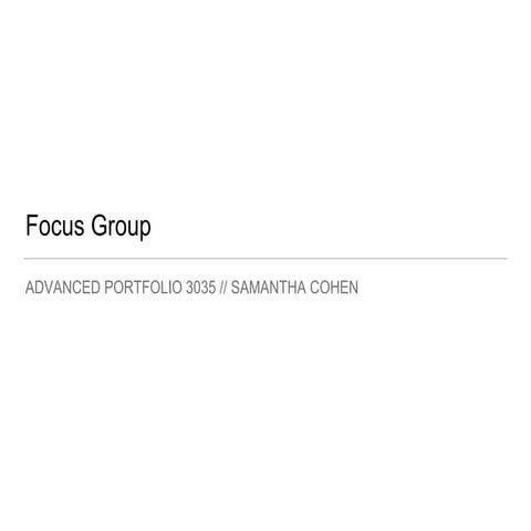 Focus group | PPTX