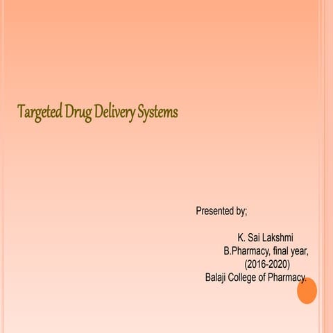Targeted drug delivery system