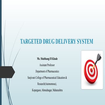 NDDS Targeted Drug Delivery System .pptx