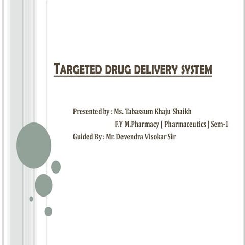 Targeted drug delivery system 