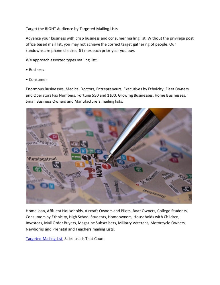 targeted mailings targeted mailings