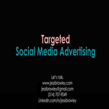Targeted social media advertising