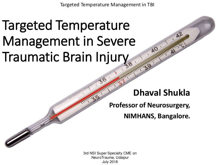 Targeted temperature management in traumatic brain injury