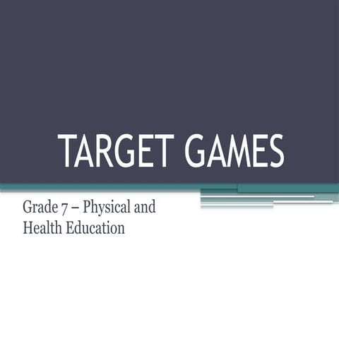 Comprehensive Guide to Target Games and Darts Techniques for Grade 7 ...