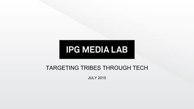 Targeting Tribes Through Tech