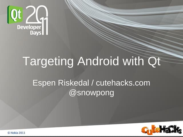 Targeting Android with Qt