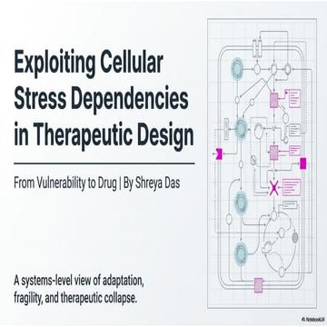 Exploiting Cellular Stress Dependencies in therapeutic design.pptx