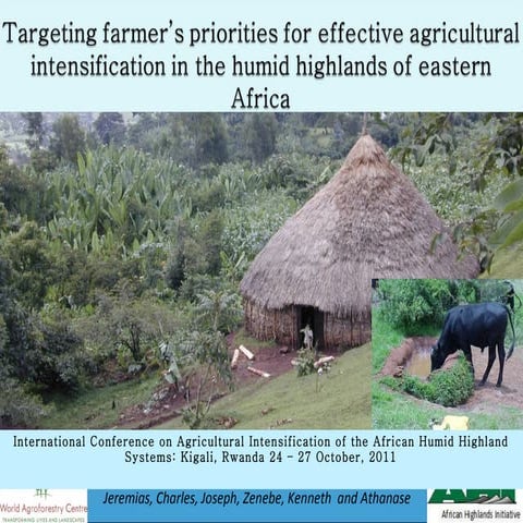 Mowo - Targeting farmer’s priorities for effective agricultural intensificati...
