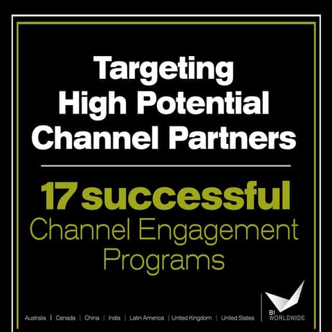 Targeting High Potential Sales Channel Partners