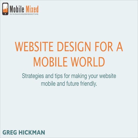 Target Marketing Magazine Webinar - Keys To Success On The Mobile Web and How...