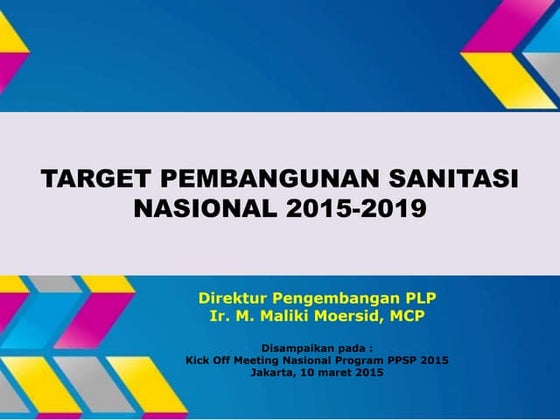 Desain fasilitasi penyusunan memorandum program sektor sanitasi | PPT