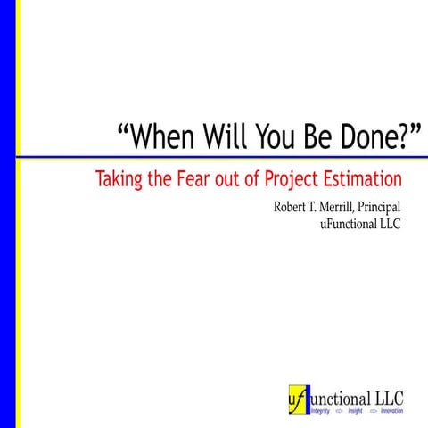 Targets, Estimates, and Commitments