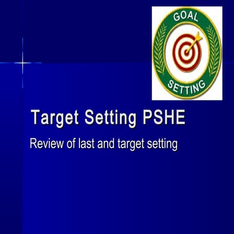 Target setting powerpoint