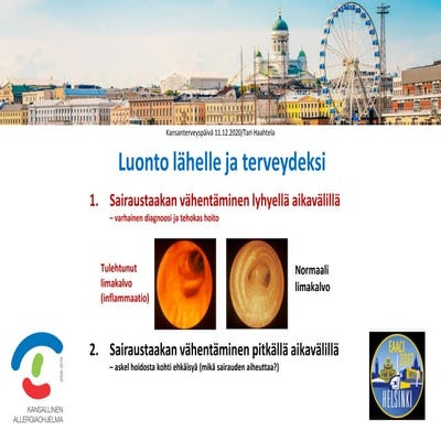 Tari Haahtela: Luonto lähelle ja terveydeksi