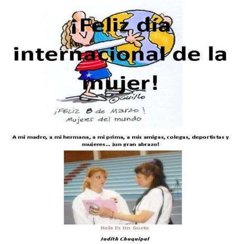 ¡FELIZ DÌA MUJERES!