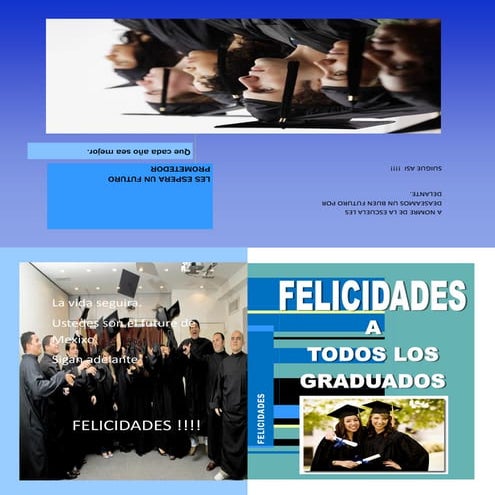 Tarjeta de felicitacion a los graduados