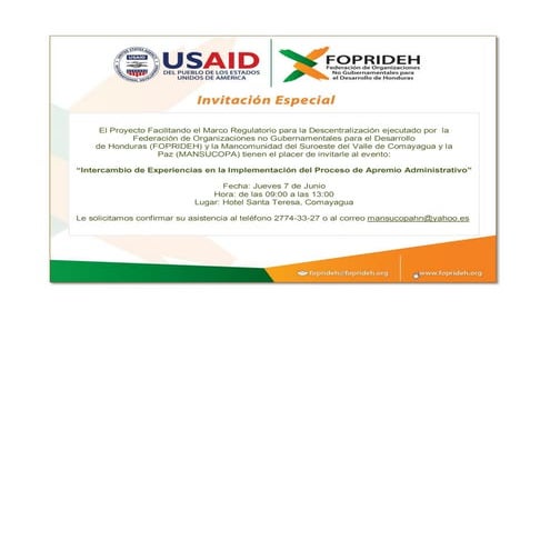 Tarjeta de invitacion carlos