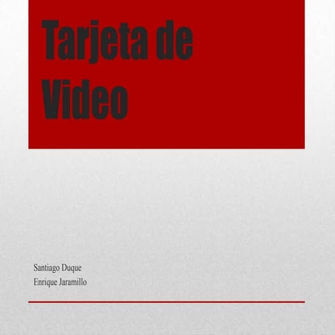 Tarjeta de video