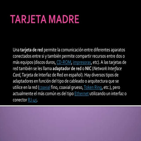 Tarjeta madre