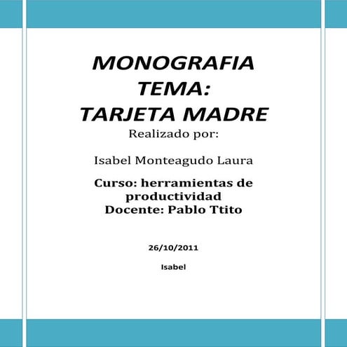 Tarjeta madre