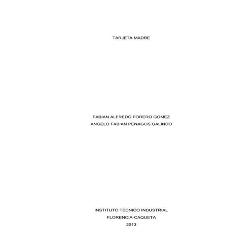 Tarjeta madre
