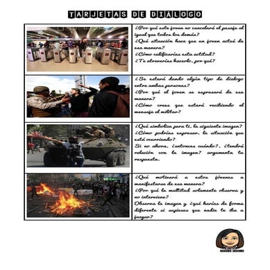 Tarjetas de diálogo "Chile despertó"