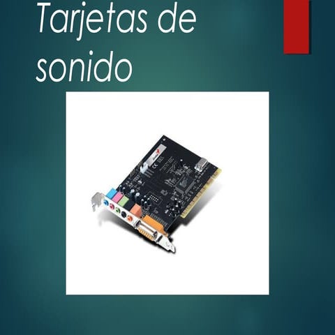 Tarjetas de sonido