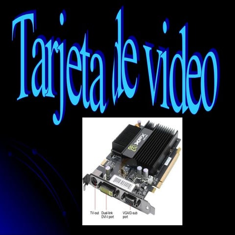 Tarjetas De Video