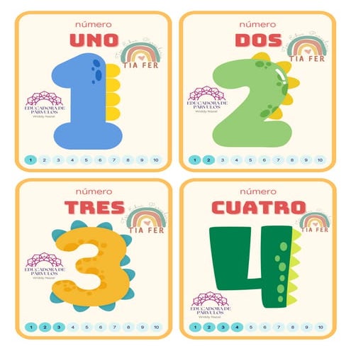 Aprende los Números en Español del 1 al 20 con Ejemplos Visuales | PDF