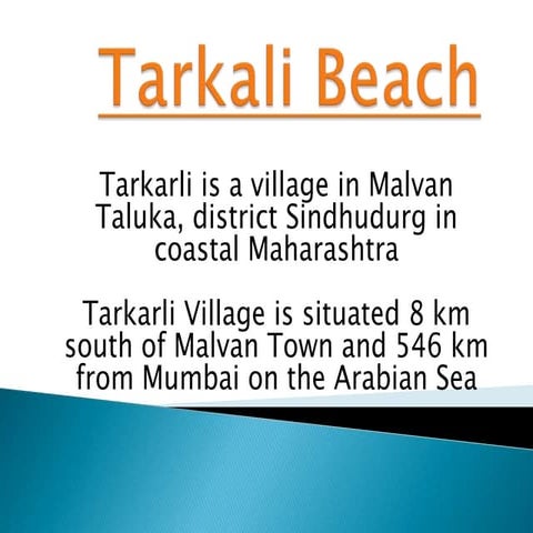 Tarkali beach