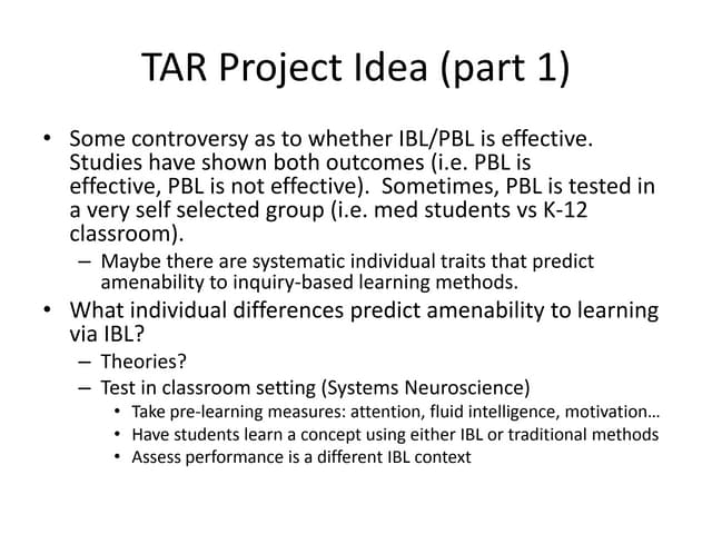Tar project