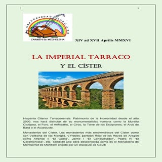 Viaje Cultural a la Imperial Tarrac...
