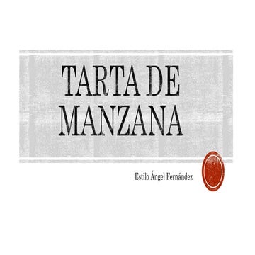 Tarta de manzana