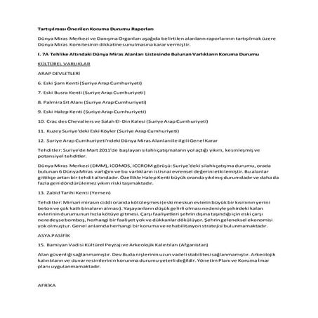 Tartışılacak alanlar