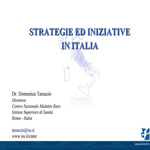 Strategie ed iniziative in Italia