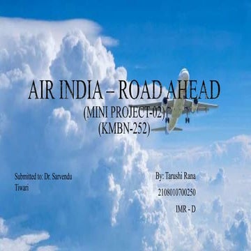 Tarushi Rana Air India – road ahead.pptx