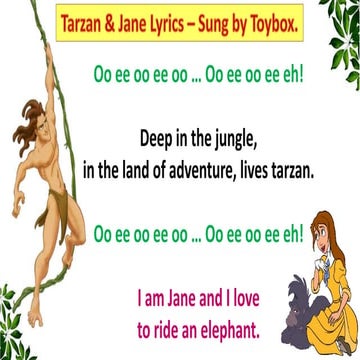 Tarzan & jane lyrics