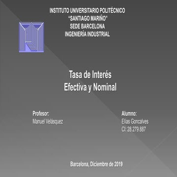 Tasa de interes | PPTX