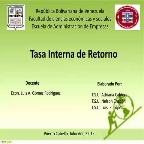 Tasa interna de retorno